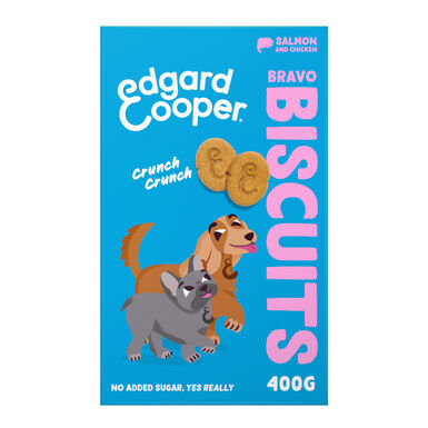 Edgard & Cooper Biscoitos de Salmão e Frango para cães 